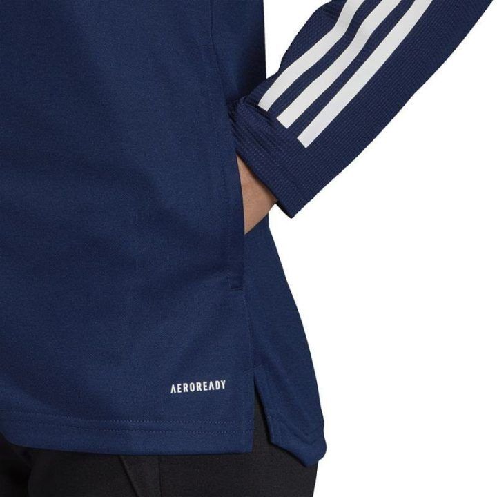 Moteriškas džemperis su užtrauktuku adidas Condivo 20, tamsiai mėlynas