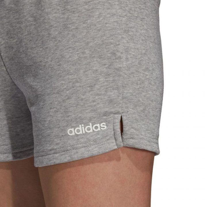 Moteriški medvilniniai šortai adidas Essentials Solid, pilki