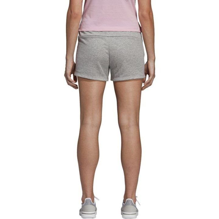 Moteriški medvilniniai šortai adidas Essentials Solid, pilki