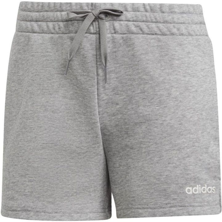Moteriški medvilniniai šortai adidas Essentials Solid, pilki