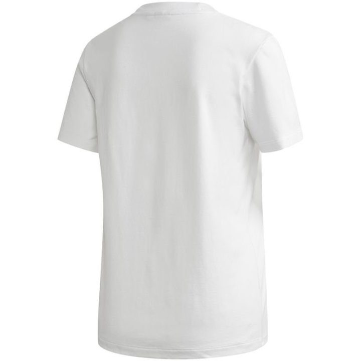 Moteriški medvilniniai marškinėliai adidas Trefoil Tee, balti