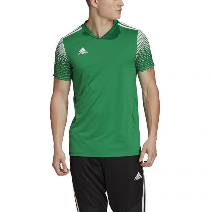 Vyriški marškinėliai su prigludusiu kirpimu adidas Regista 20, žali
