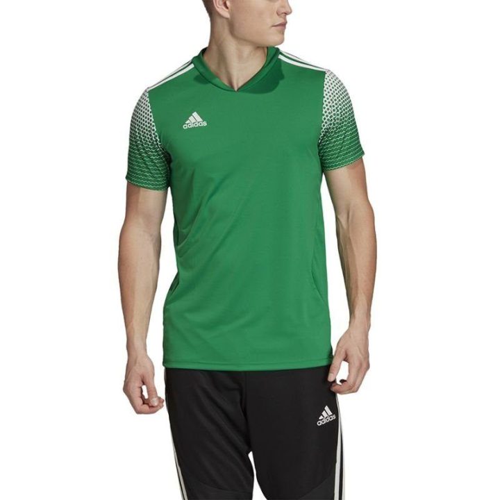 Vyriški marškinėliai su prigludusiu kirpimu adidas Regista 20, žali