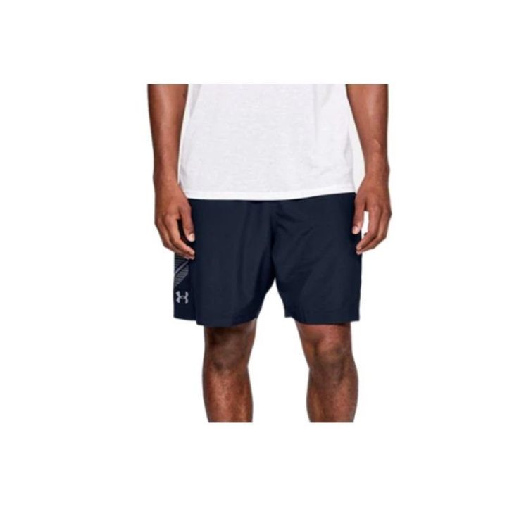 Vyriški treniruočių šortai Under Armour Woven Graphic, tamsiai mėlyni