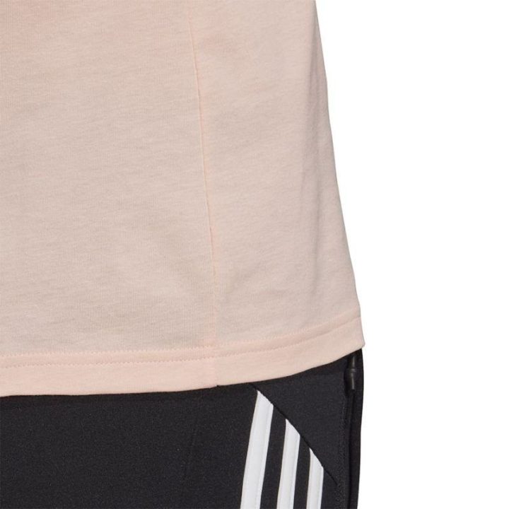 Moteriški medvilniniai marškinėliai adidas BOS CO, persikiniai
