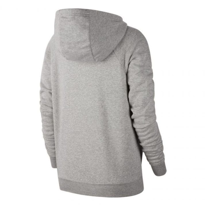 Moteriškas medvilninis džemperis su gobtuvu Nike Essentials, pilkas