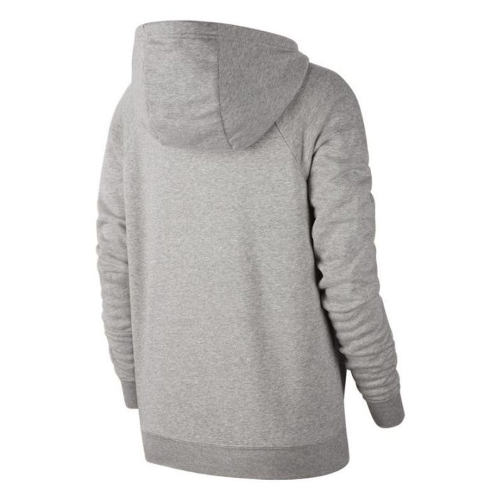 Moteriškas medvilninis džemperis su gobtuvu Nike Essentials, pilkas