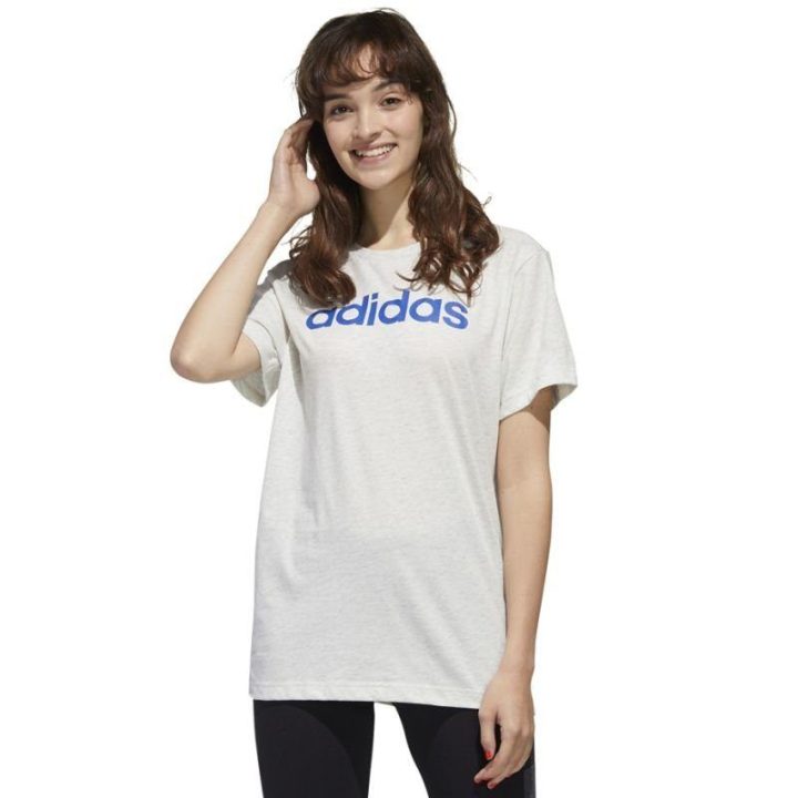 Moteriški marškinėliai adidas Essentials Linear GD2912, balti