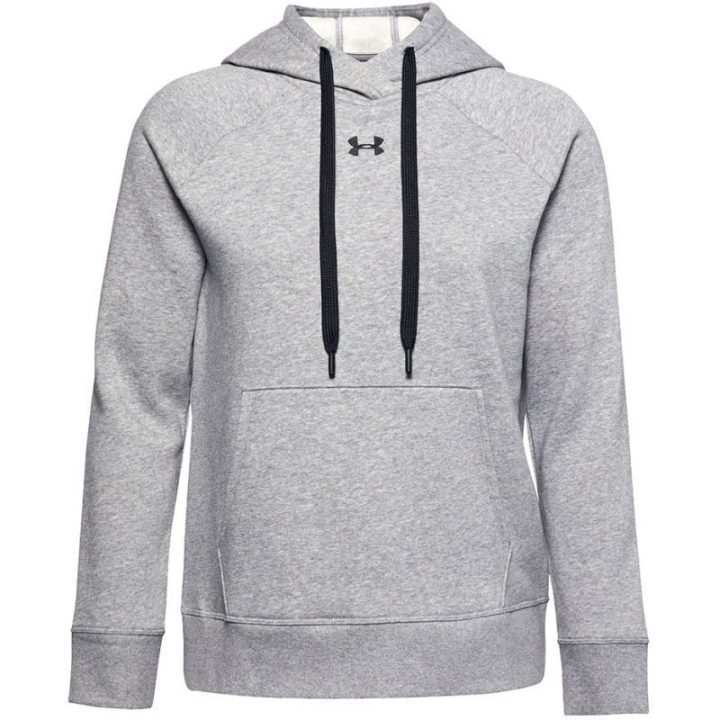 Moteriškas džemperis su gobtuvu Under Armour Rival Fleece, pilkas