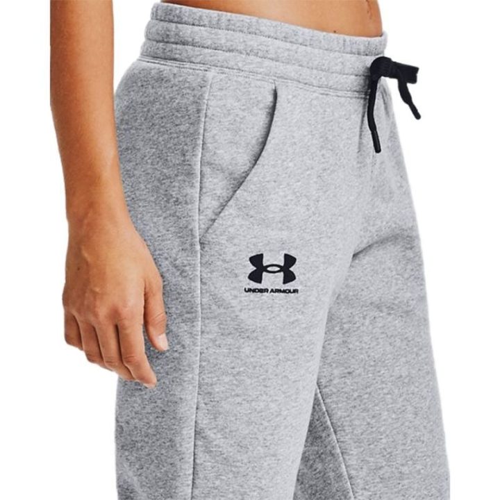 Moteriškos sportinės kelnės Under Armour Rival Fleece, pilkos melanžinės