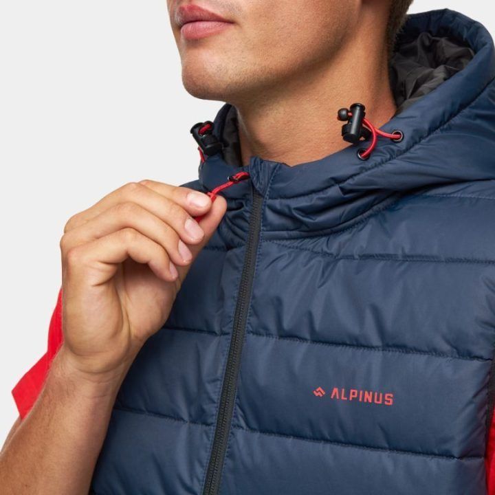 Vyriška liemenė su gobtuvu Alpinus Athos, tamsiai mėlyna