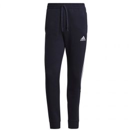 Vyriškos medvilninės sportinės kelnės adidas Essentials, tamsiai mėlynos