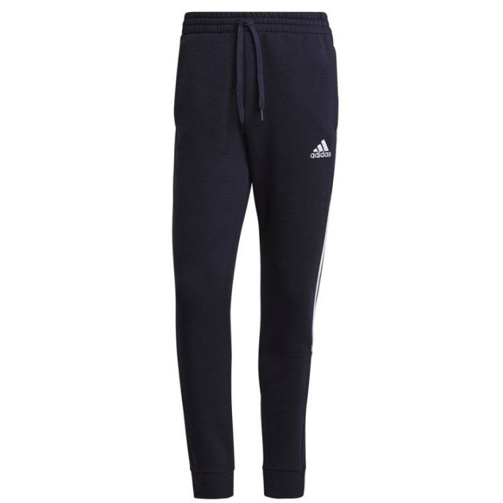 Vyriškos medvilninės sportinės kelnės adidas Essentials, tamsiai mėlynos