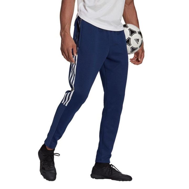 Vyriškos sportinės kelnės su užtraukiamomis kišenėmis adidas Tiro 21, tamsiai mėlynos