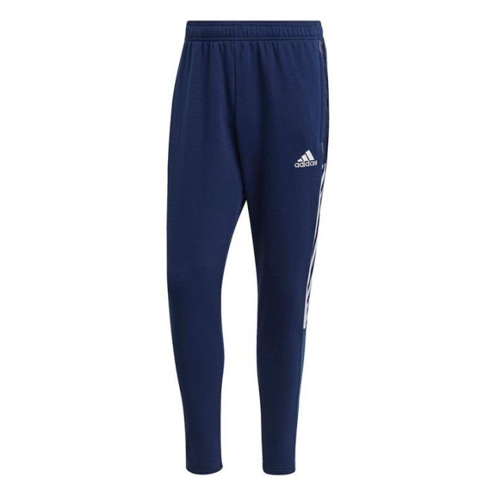 Vyriškos sportinės kelnės su užtraukiamomis kišenėmis adidas Tiro 21, tamsiai mėlynos