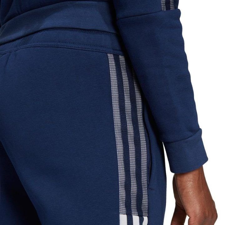 Moteriškos prigludusio kirpimo sportinės kelnės adidas Tiro 21, tamsiai mėlynos