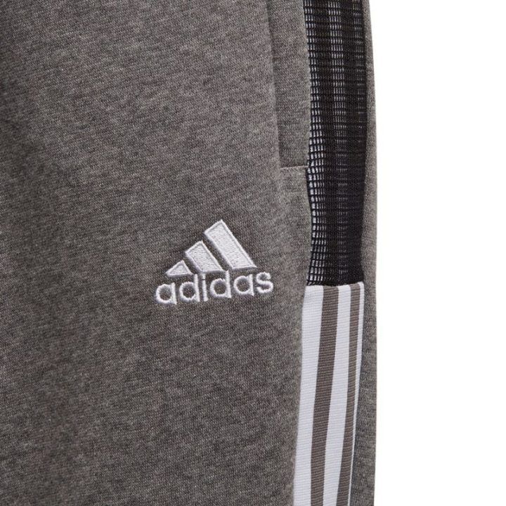 Vaikiškos medvilninės sportinės kelnės adidas Tiro 21, pilkos