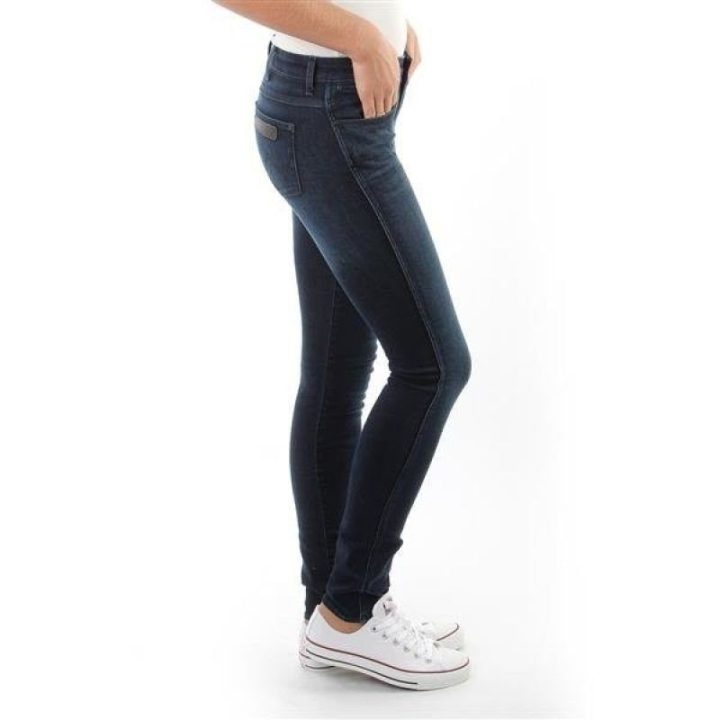Moteriškos prigludusio kirpimo kelnės Wrangler Corynn, mėlynos