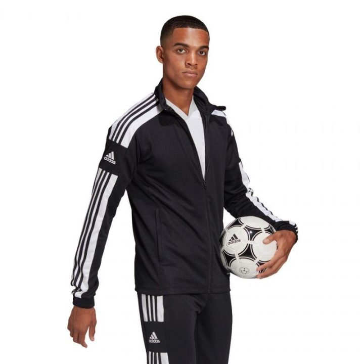 Vyriškas džemperis su užtrauktuku adidas Squadra 21, juodas
