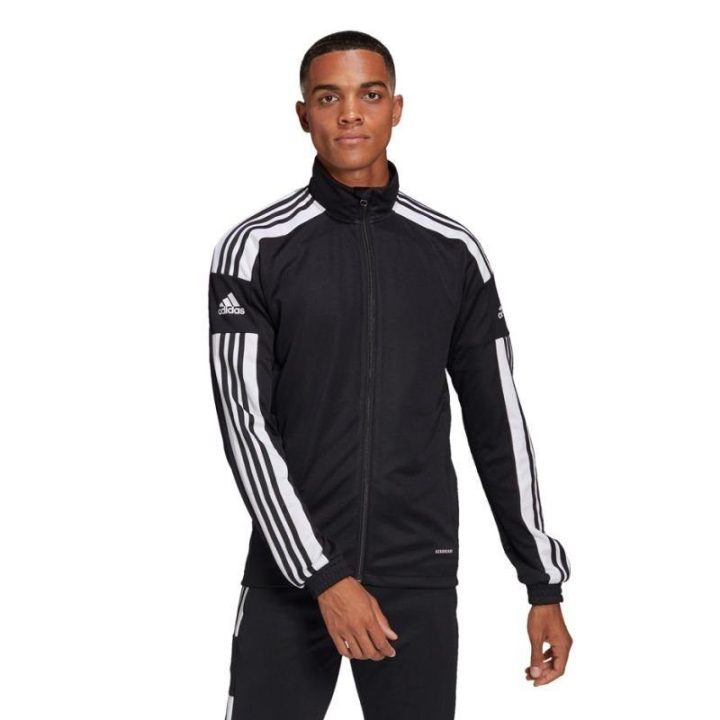 Vyriškas džemperis su užtrauktuku adidas Squadra 21, juodas