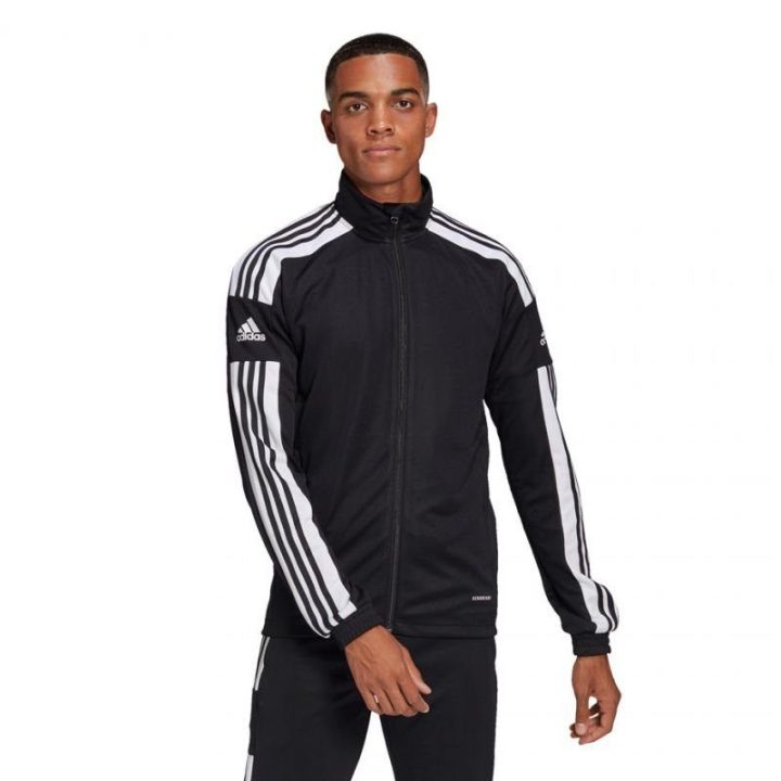 Vyriškas džemperis su užtrauktuku adidas Squadra 21, juodas