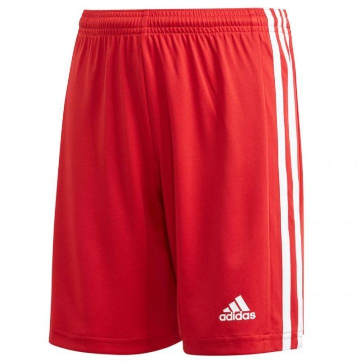 Vaikiški futbolo šortai su raišteliu adidas Squadra 21, raudoni