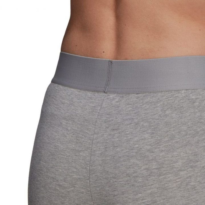 Moteriškos medvilninės tamprės su juostomis adidas, pilkos