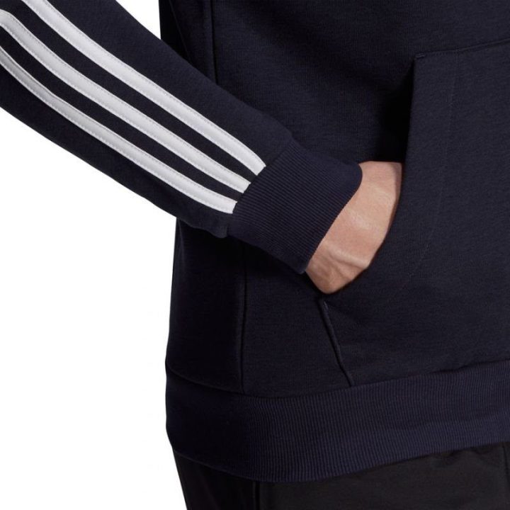 Vyriškas džemperis adidas Essentials su pilnu užtrauktuku, tamsiai mėlynas