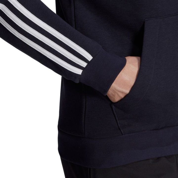 Vyriškas džemperis adidas Essentials su pilnu užtrauktuku, tamsiai mėlynas