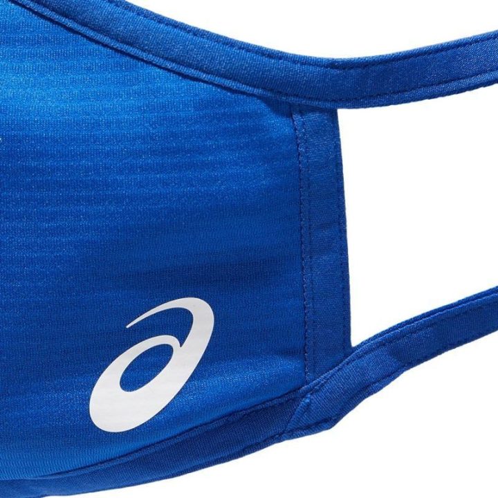 Sportinė veido kaukė bėgimui Asics Face Cover Logo, mėlyna