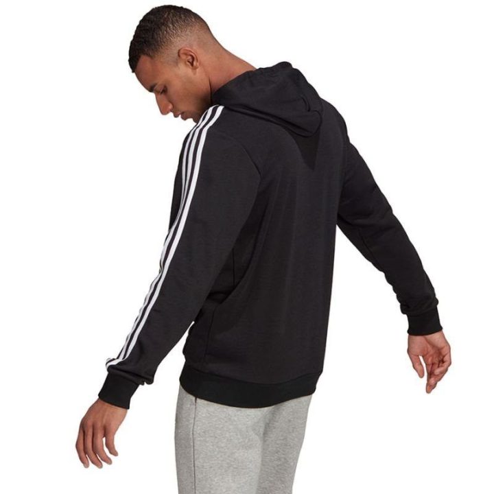 Vyriškas džemperis su reguliuojamu gobtuvu adidas Essentials, juodas