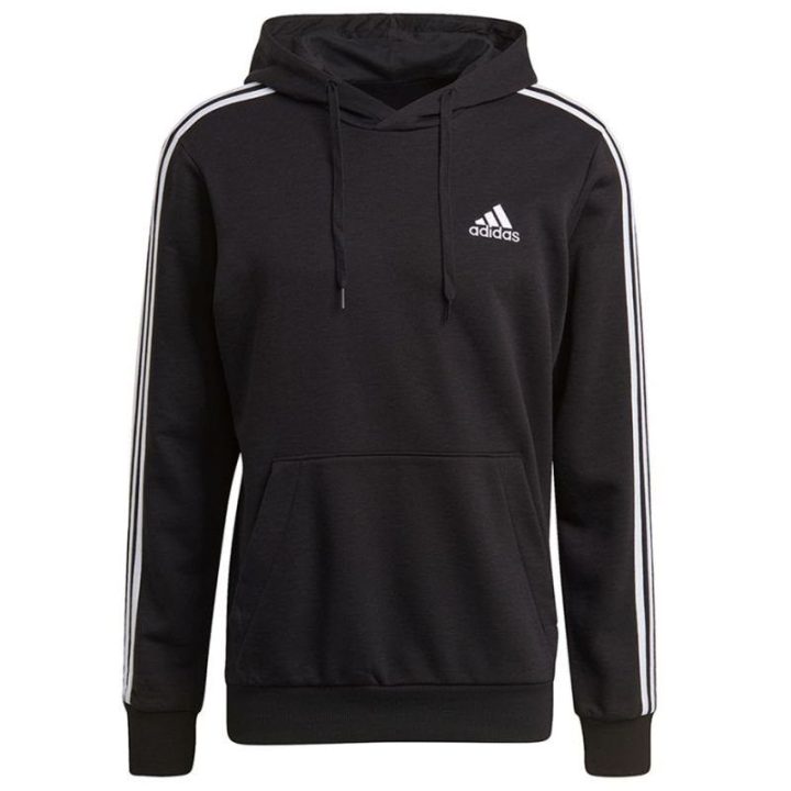 Vyriškas džemperis su reguliuojamu gobtuvu adidas Essentials, juodas