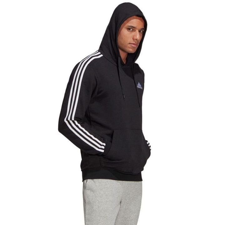 Vyriškas džemperis su reguliuojamu gobtuvu adidas Essentials, juodas