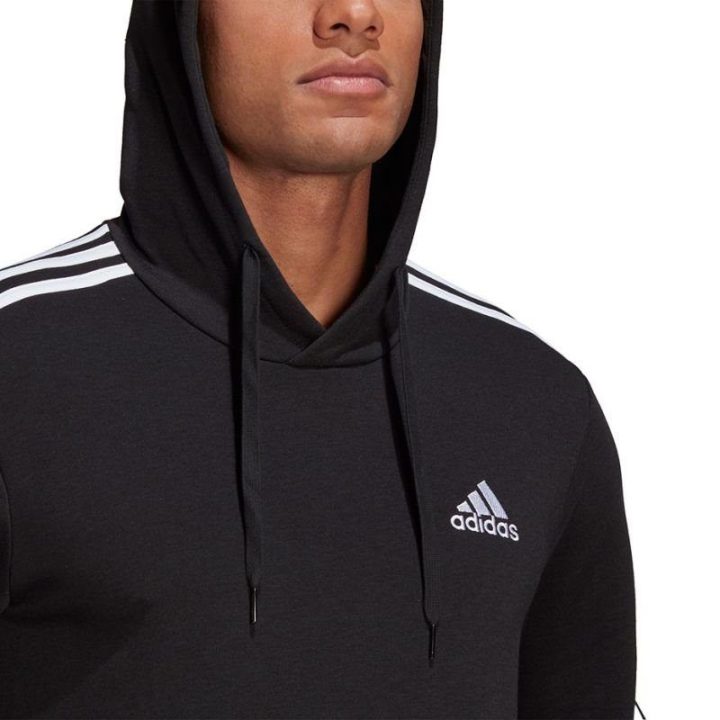 Vyriškas džemperis su reguliuojamu gobtuvu adidas Essentials, juodas