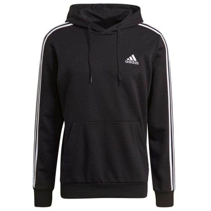 Vyriškas džemperis su reguliuojamu gobtuvu adidas Essentials, juodas