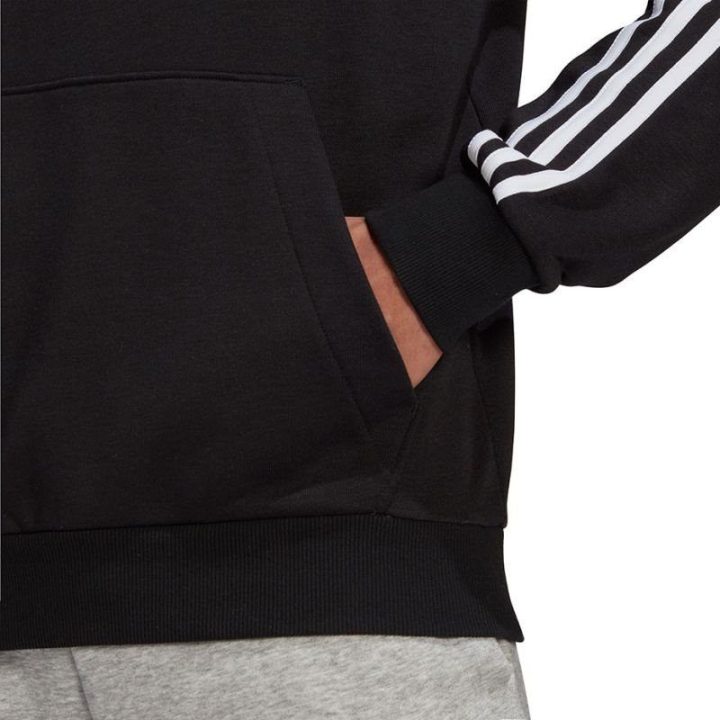 Vyriškas džemperis su reguliuojamu gobtuvu adidas Essentials, juodas