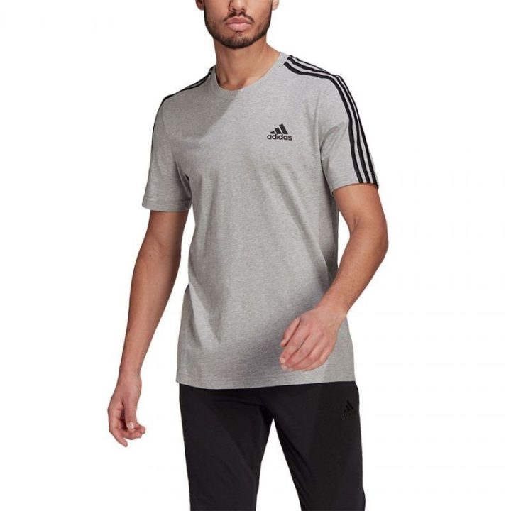 Vyriški medvilniniai marškinėliai adidas Essentials GL3735, pilki