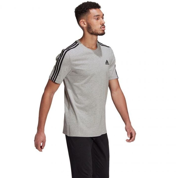 Vyriški medvilniniai marškinėliai adidas Essentials GL3735, pilki