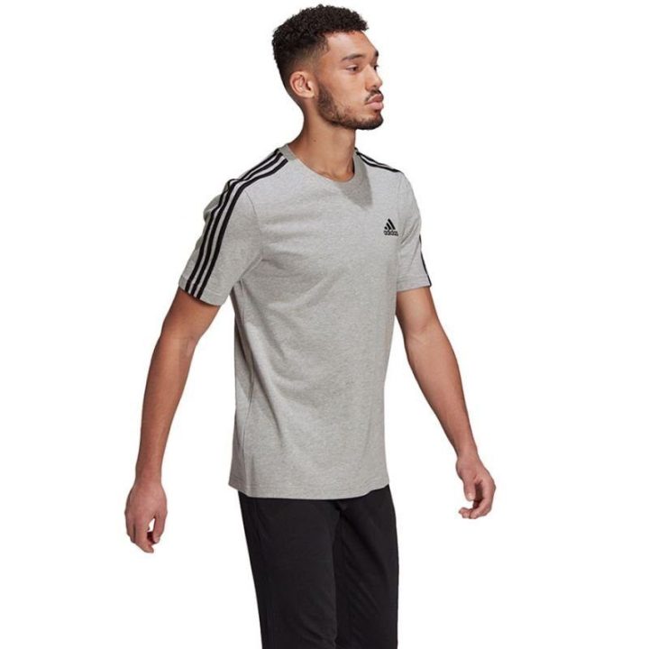 Vyriški medvilniniai marškinėliai adidas Essentials GL3735, pilki
