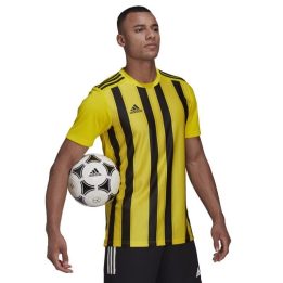 Vyriški marškinėliai adidas Striped 21, geltoni ir juodi