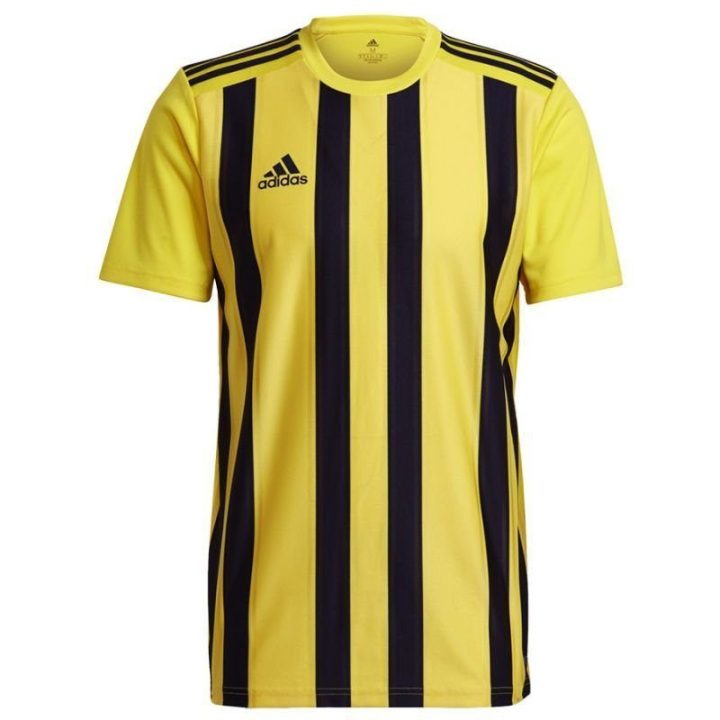 Vyriški marškinėliai adidas Striped 21, geltoni ir juodi