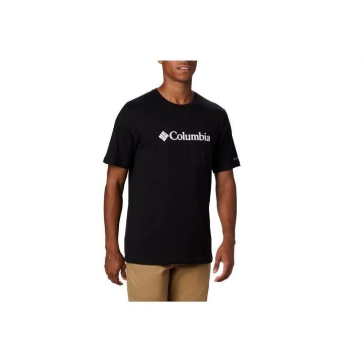 Vyriški klasikiniai marškinėliai Columbia CSC Basic Logo, juodi