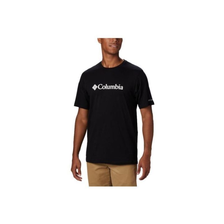 Vyriški klasikiniai marškinėliai Columbia CSC Basic Logo, juodi