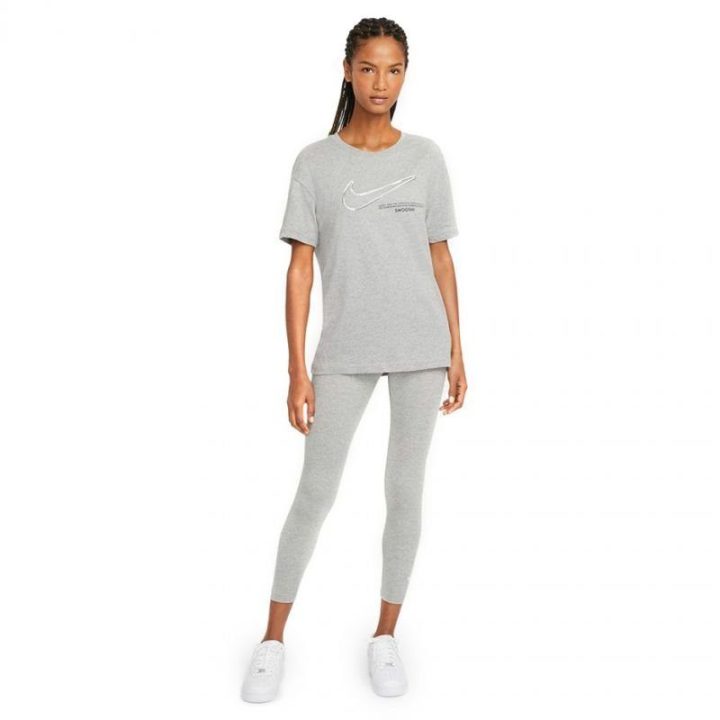 Moteriškos tamprės 7/8 su medvilne Nike NSW Essentials, pilkos