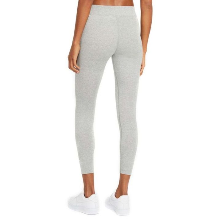 Moteriškos tamprės 7/8 su medvilne Nike NSW Essentials, pilkos
