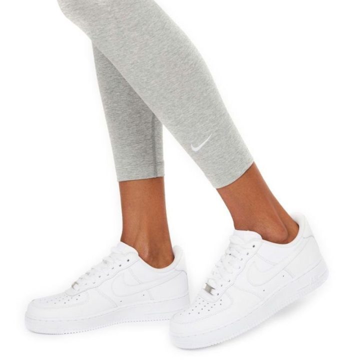 Moteriškos tamprės 7/8 su medvilne Nike NSW Essentials, pilkos