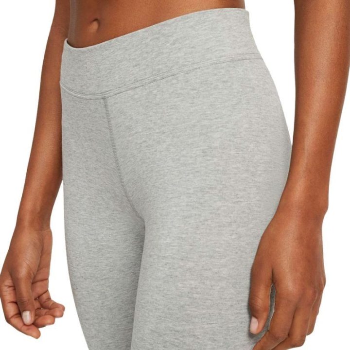 Moteriškos tamprės 7/8 su medvilne Nike NSW Essentials, pilkos