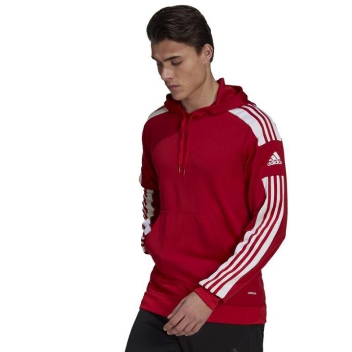Vyriškas džemperis su gobtuvu adidas Squadra 21, raudonas