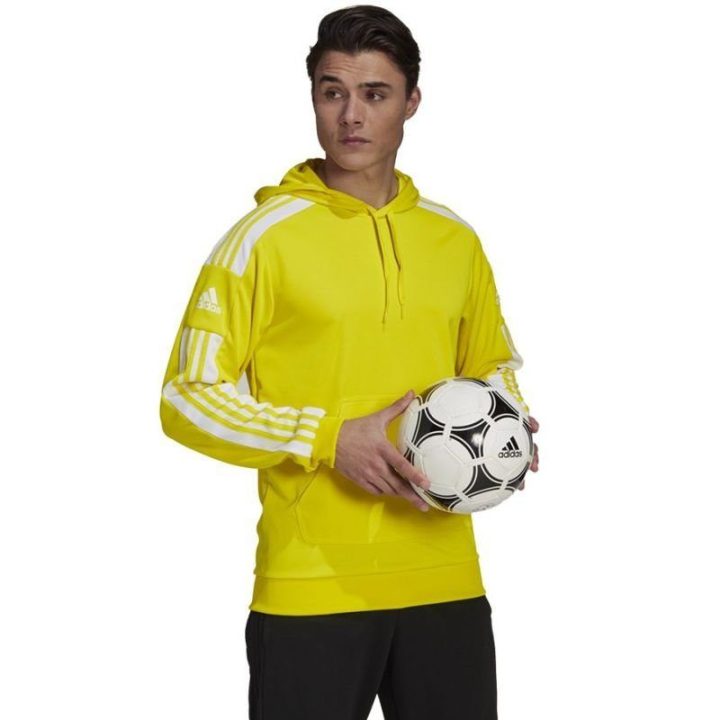 Vyriškas džemperis su gobtuvu adidas Squadra 21, geltonas