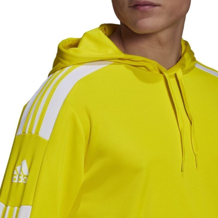 Vyriškas džemperis su gobtuvu adidas Squadra 21, geltonas